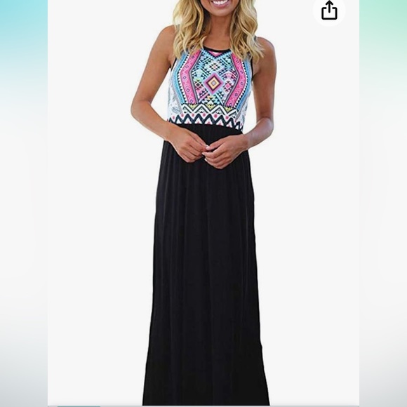 Sherosa Dresses & Skirts - New Chevron Maxi Summer Boho Dress